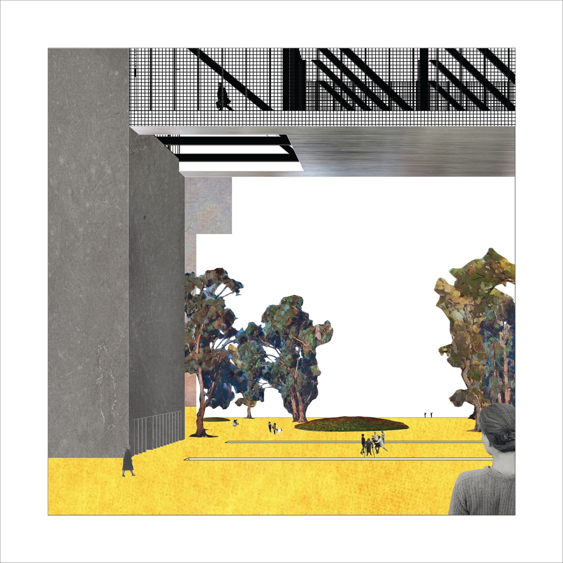 Exterior perspective by Spencer Fried.