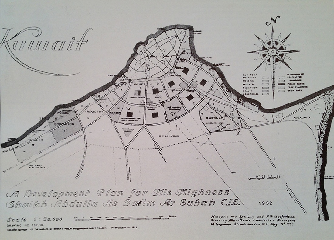 Master plan by Minoprio, Spencely, and P.W. MacFarlane, 1952