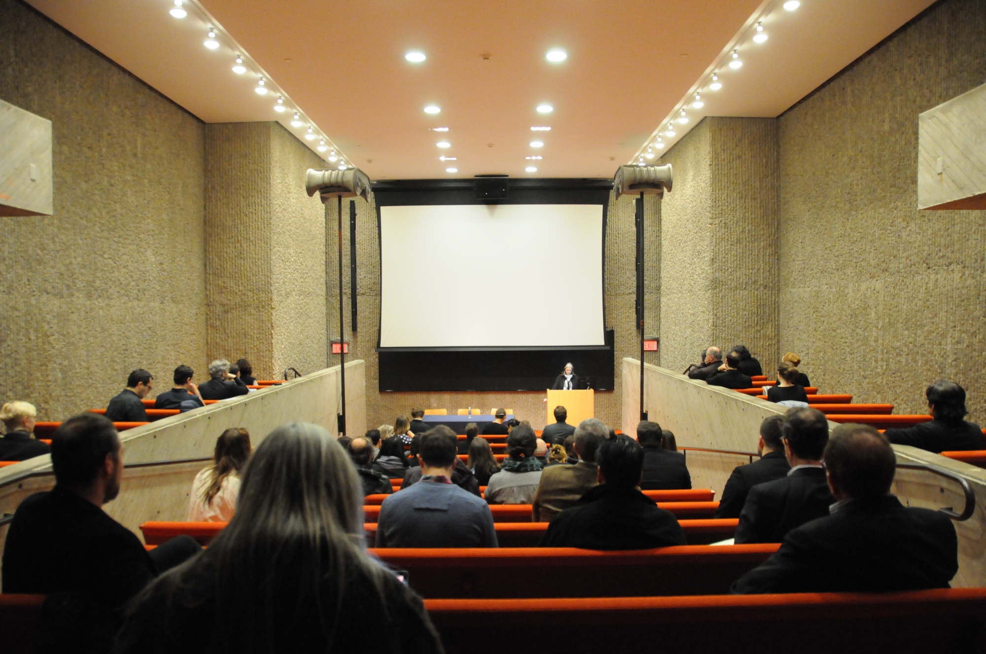 Auditorium with people seated