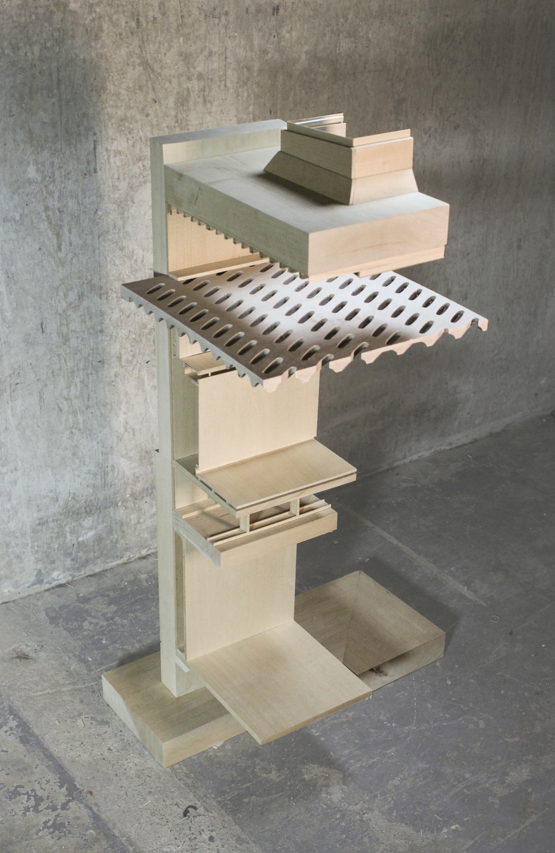 Section model of the Clyfford Still Museum