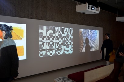 Exhibition view of In Search of Space-Time