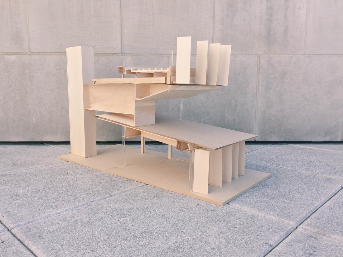Section model of Akasuka Tourist Center