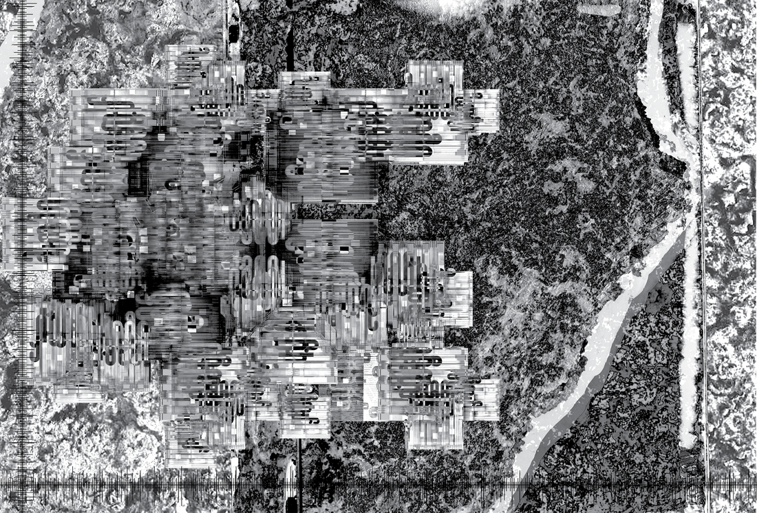 Plan drawing by Heather Bizon.